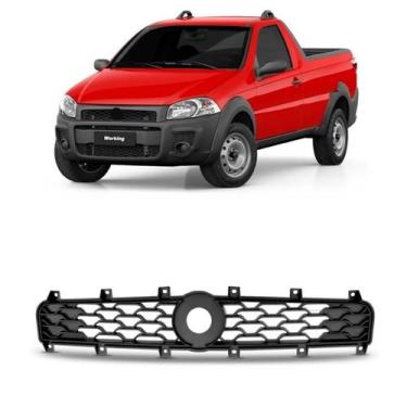 Imagem de Grade Radiador Strada Working Preta 2014 Em Diante - SP ACESSÓRIOS