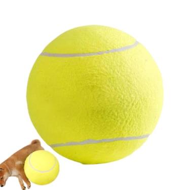 Imagem de Bolas de tênis para cães, brinquedo para mastigar cachorro, Bola de tênis de mascar filhote, Suprimentos de estimação interativos de tamanho grande mastigação de brinquedos para animais pequenos de gr