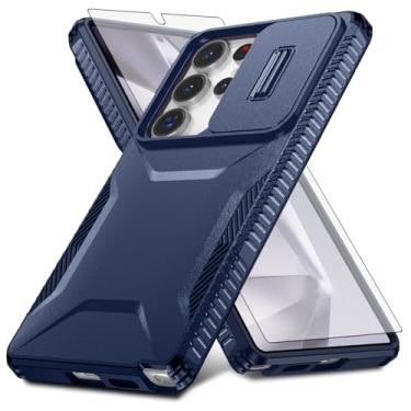 Imagem de Asuwish Capa de celular para Samsung Galaxy S25 Ultra 5G com protetor de tela e capa para câmera deslizante Acessórios de celular híbrido resistente à prova de choque S25Ultra 25S S 25 25Ultra 6.9