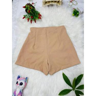 Imagem de Belala Moda Short novo feminina com zíper na esquerda sem bolso e sem 