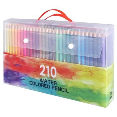Imagem de 120.150.180.210 Lápis de Cor, Materiais de Arte Solúveis Em água para Desenho, Esboço, Colorir Livros Com Cores Puras e Fáceis de Colorir para Estudantes, Artistas, ótima (210