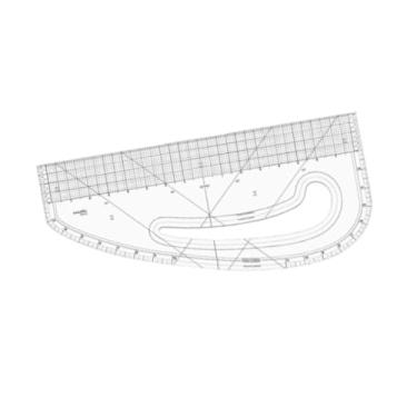 Imagem de oshhni Modelo de padrão de régua da curva francesa Designers de vestuário Roupa DIY, 40.64 Cm