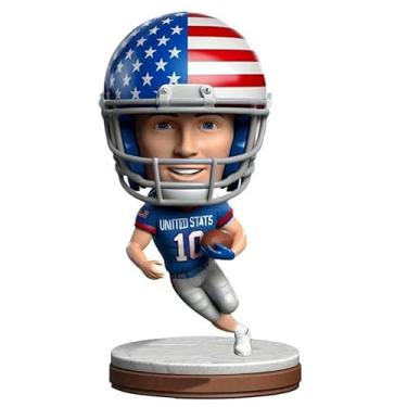 Imagem de Capacete de campeão de futebol personalizado Bobblehead - pose de troféu personalizada - Presente definitivo para fanáticos de futebol