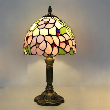 Imagem de Lâmpada de mesa vintage americana LED Luxo Criatividade Sala de estar Quarto Estudo Quarto de criança Villa Hotel Cor Vidro Mesa Luz (Estilo 39)