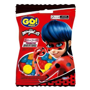 Imagem de Bala Go! Jelly Miraculous Sabores Sortidos 70g - Go Jelly
