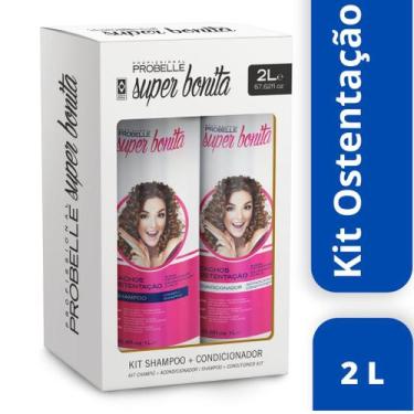 Imagem de Pack Shampo e Condiconador 2 L Super Bonita - Probelle, Cachos ostenta