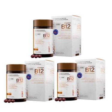 Imagem de Kit 3 Vitamina B12 Metilcobalamina 60 Cápsulas - Fortlife