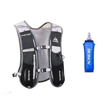 Imagem de Mochila de corrida leve de 5 litros, para esportes ao ar livre, trilha, maratona, caminhada, fitness, bolsa de hidratação para homens e mulheres com saco de 1,5 l ou chaleira de 500 ml