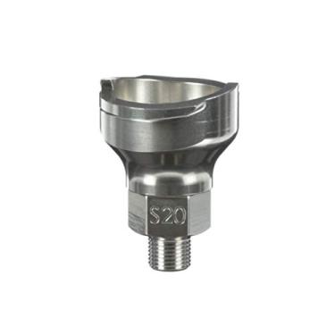 Imagem de 3M Adaptador de pistola de pulverização PPS 2.0#S31, 26127, macho de 1/8 polegada, 28 roscas BSP, conecta a pistola de pintura Iwata selecionada ao sistema de pulverização de tinta PPS 2.0, 1 pacote