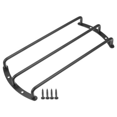 Imagem de ACROPIX Universal Black Iron 25.4 cm Speaker Grill Bar Audio Speaker Subwoofer Grill Grille 25.4 cm 3 Bar Speaker Grille Bar Woofer Capa protetora com parafusos - Pacote com 1