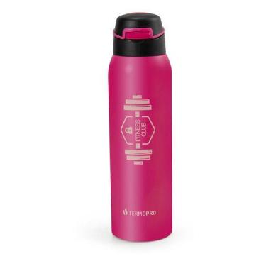 Imagem de Squeeze Garrafa Térmica Sport Fitness 450ml Rosa Termopro