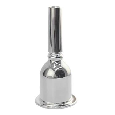 Imagem de MERIGLARE Tuba Bocalista de prata prata resistente para iniciantes Brass Professional Musical Instrument Parts Substituição de bocal de latão