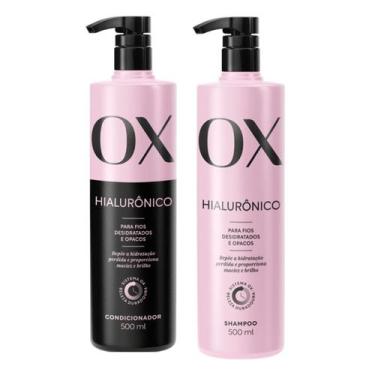 Imagem de Kit Ox Hialurônico Shampoo Condicionador 500ml - OX COSMÉTICOS