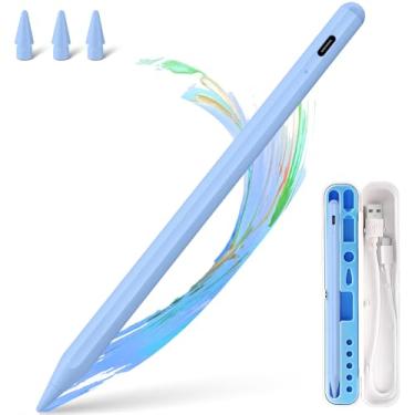 Imagem de Caneta Stylus para iPad Apple: Carregamento rápido para caneta Apple Pencil com sensibilidade de inclinação de rejeição da palma - Caneta para iPad 10/9/8/7/6, iPad Pro 32.8 cm/27.9 cm/33.0 cm M4