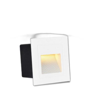 Imagem de Balizador De Embutir Parede Externo Branco Led 3000K Zan08