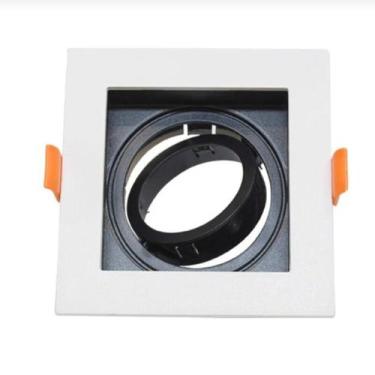 Imagem de Kit 2 Spot Recuado Par20 Quadrado com Lâmpada Led 6,5w - CTB / LUZ SOL