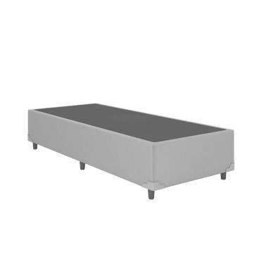 Imagem de Base Box Solteiro Corino Cinza 88x188