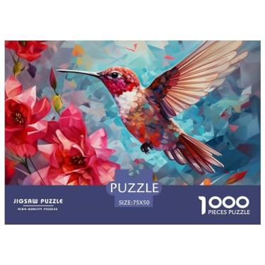 Imagem de Pássaro para adultos divertido 1000 peças 3D animal quebra-cabeça brinquedo intelectual alívio de estresse brinquedo educativo decoração de casa desafio educativo 1000 peças (75 x 50 cm)