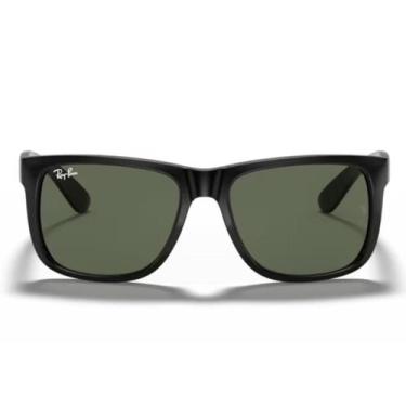 Imagem de Óculos Solar Ray Ban Justin RB 4165L, Preto, Verde
