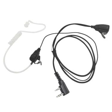 Imagem de HELETUL Fones de ouvido de rádio de vigilância com microfone walkie talkie tubo acústico para Baofeng UV-5R BF-888S BF-F9 UV-82 UV-82HP Arcshell AR-5 AR-152 Retevis H-777 RT21 RT22 RT68 Kenwood