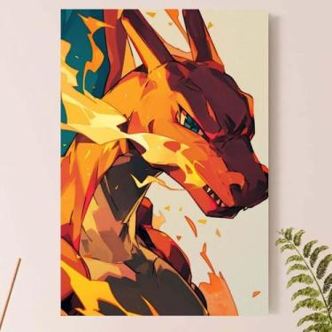 Imagem de Placa Quadro Decorativo Po.ke.mon - Ch.ari.za.rd (Charizard_08)