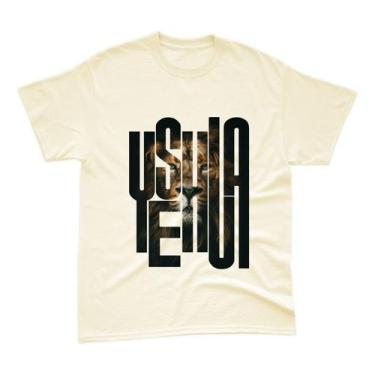 Imagem de Camiseta Yeshua Leão Algodão Moda Crista - DM Clothing Brasil, Off whi