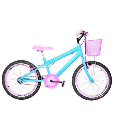 Imagem de Bicicleta Infantil Aro 20 Aero Cor Azul Claro E Rosa