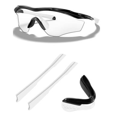 Imagem de Fones de ouvido de substituição e peças de nariz kits de borracha para óculos de sol Oakley M2 Armação M2 XG, Branco, 0