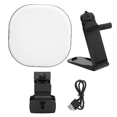 Imagem de Telefone celular preenche luz LED portátil Ajustável LED ao vivo Luz de selfie com 5 opções de cores para videoconferência Online Ensino Selfie Live Streaming Material ABS 7.87 x