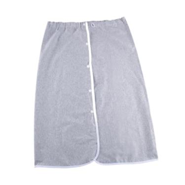 Imagem de Ysyqkn Protetor de Cama Portátil para Incontinência, Saia de Fralda para Adultos, Protetor de Cama Reutilizável para Cuidados com Idosos, Xxl cinza