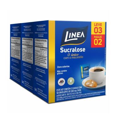 Imagem de Adoçante Linea Sucralose 50 envelope Leve 3 pague 2