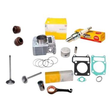 Imagem de Kit cilindro biela/valvula/retentor/juntas Ybr 125 Xtz 125 - METAL LEV