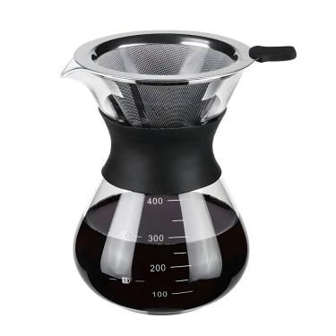 Imagem de Cafeteira De Vidro Com Coador 400ml - Sabor E Praticidade