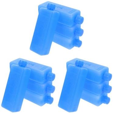 Imagem de DOITOOL Pacotes de gelo reutilizáveis para ventilador de ar condicionado, 12 peças para refrigerador, blocos de congelador, caixas de freezer portáteis