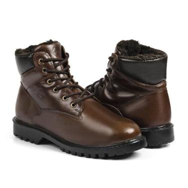 Imagem de Bota Masculina de Inverno para Neve em Couro em Lã Impermeáv - Oslo In