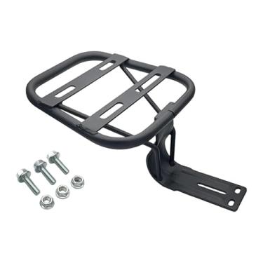 Imagem de QccHieUs Suporte de bagagem traseiro para motocicleta, suporte universal para caixa traseira de motocicleta para viagem de ciclomotor elétrico