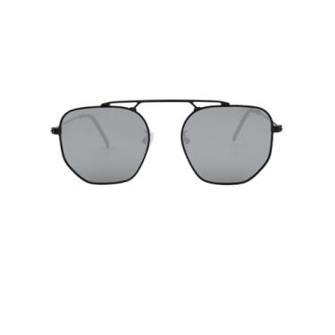 Imagem de Óculos de Sol Hexagonal Modelo Retrô Clássico Vintage Oldstyle UV400 Unisex - Modelo Detroit - Cacife Brand (Prata Espelhado)