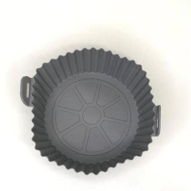 Imagem de Forma De Silicone Para Air Fryer 16Cm Antiaderente Redonda