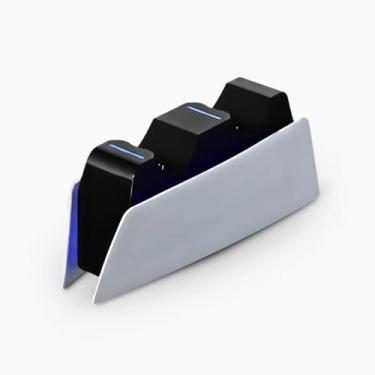 Imagem de Base Carregadora para 2 Controles PS5 – Dock Station com Carregamento Rápido