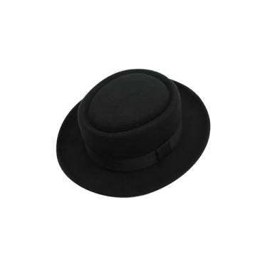 Imagem de Auoctey Walter White Hat Fantasia Cosplay Acessórios Adulto Walter Chapéu Traje de Halloween para Homens, Preto, tamanho �nico