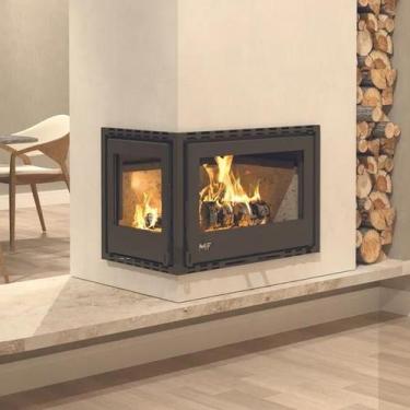 Imagem de Calefator Lareira Adatto 70 Pro - Porta Lado Esquerdo + Moldura - MF