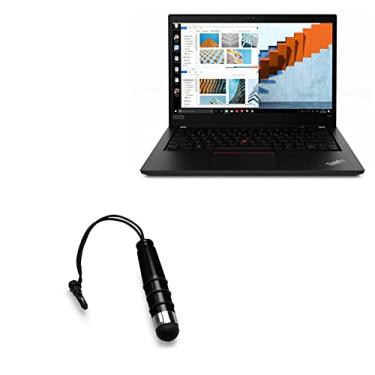 Imagem de BoxWave Caneta Stylus compatível com Lenovo ThinkPad T490 com tela sensível ao toque (35.6 cm) - mini caneta Stylus capacitiva com ponta de borracha pequena - Preto