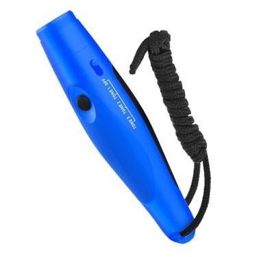 Imagem de Apito Eletrônico para Cães | 3 Tons e 3 Volumes Ajustáveis - Apito de Árbitro Portátil de Mão com Cordão para Desportos Treino de Treinadores Treino de Cães Sobrevivência ao Ar Livre Caminhada e