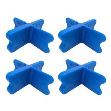 Imagem de Espaçadores de deck de 4 peças com 4 espessuras (1/40.6 cm, 1/20.3 cm, 3/40.6 cm, 1/10.2 cm), braçadeira de plástico durável para decks compostos tratados com pressão