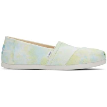 Imagem de TOMS Sapatilhas femininas Alpargata Graphic Slip On Casual - Cinza, Ylw Lm Mlt Tie Dy Tl, 37