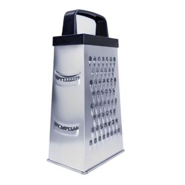 Imagem de Ralador 4 Faces Em Aço Inox 23cm Alimentos - Inga, preto