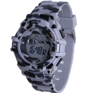 Imagem de Relógio Infantil Masculino Camuflado Xinjia com Cronometro Resistente a Água XJ-861M-Masculino