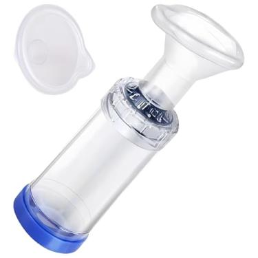 Imagem de Boobysuu Máscara espaçadora inaladora para gatos com 2 tamanhos de máscara, para dar remédio ao seu animal de estimação, ajuda o animal de estimação a respirar e administrar medicamentos, para caber