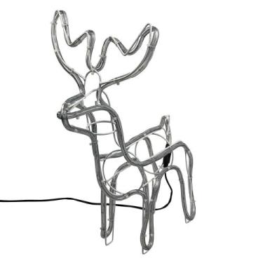 Imagem de Rena Decorativa LED, 45cm Altura, 112 Lâmpadas, Luz Branca Fria, 220V