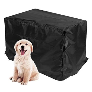 Imagem de Capa de caixa de caixa de cães Cffuvros, capa de canil de tecido oxford pesado, gaiola de cão à prova de poeira CAGA DE PETURA DE PETURO DE PETO AO ANTIME (M: 36 polegadas)